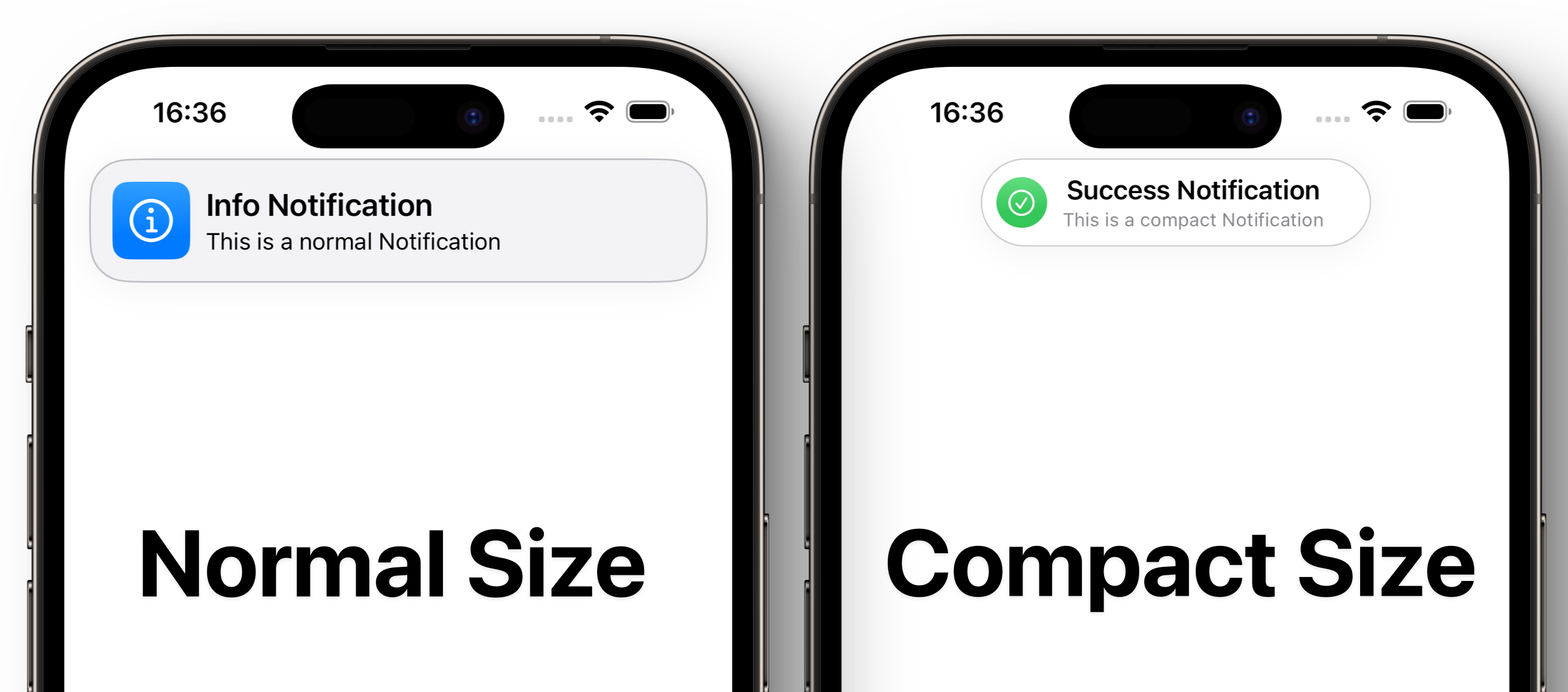 In-App Notification Sizes