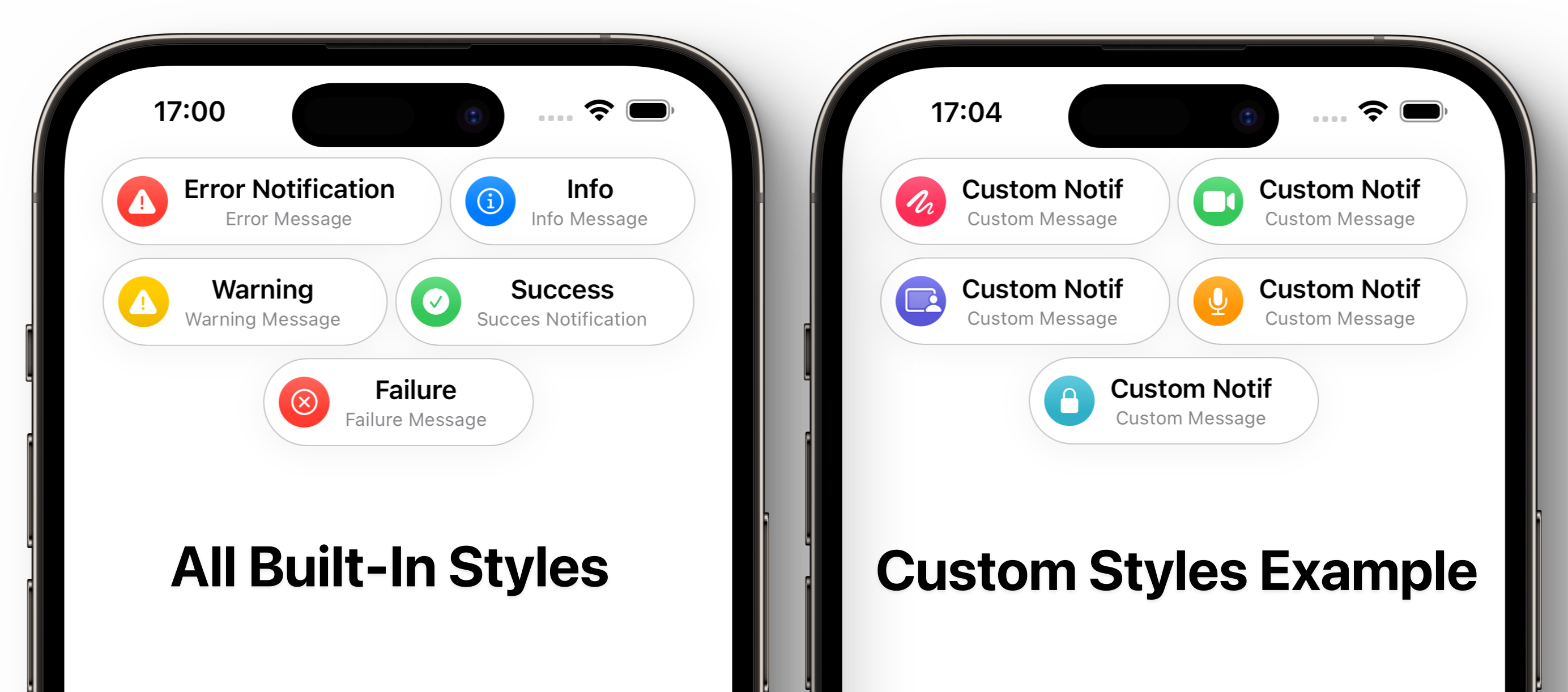 In-App Notification Styles